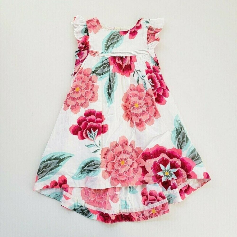 TEA Collection Cassie High Low Ruffle Floral Dress 5Y NWOT